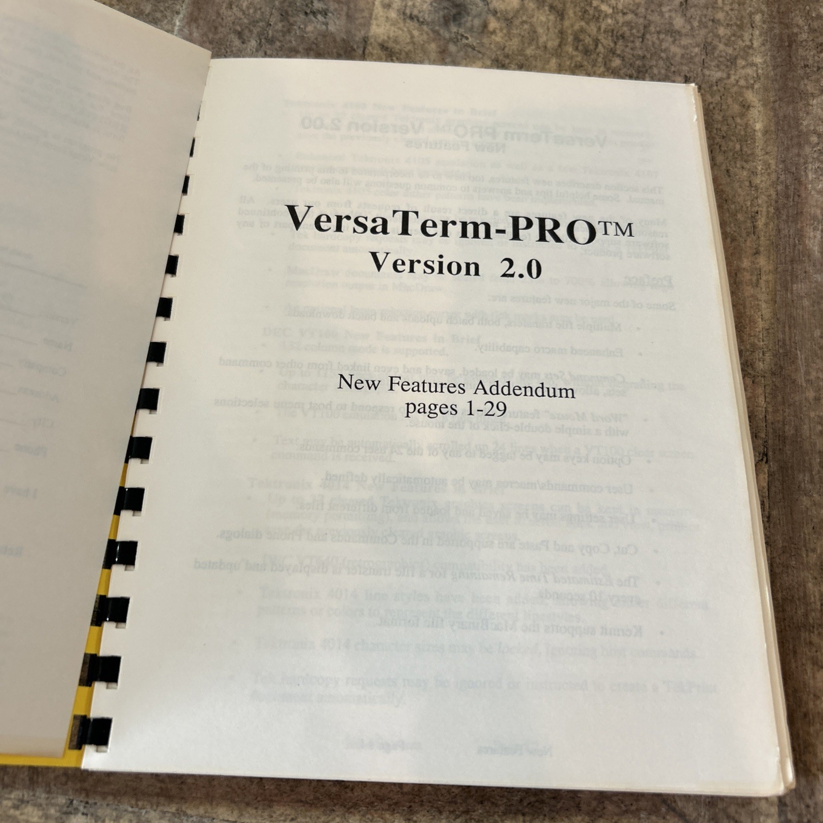 Rare 1985 Versa Term Pro Book with Two Disks Software for Apple
