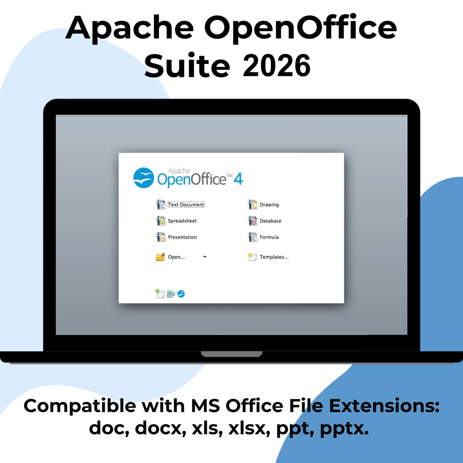 Open Office Software Suite for Windows on USB For Homes, Students, Businesses
