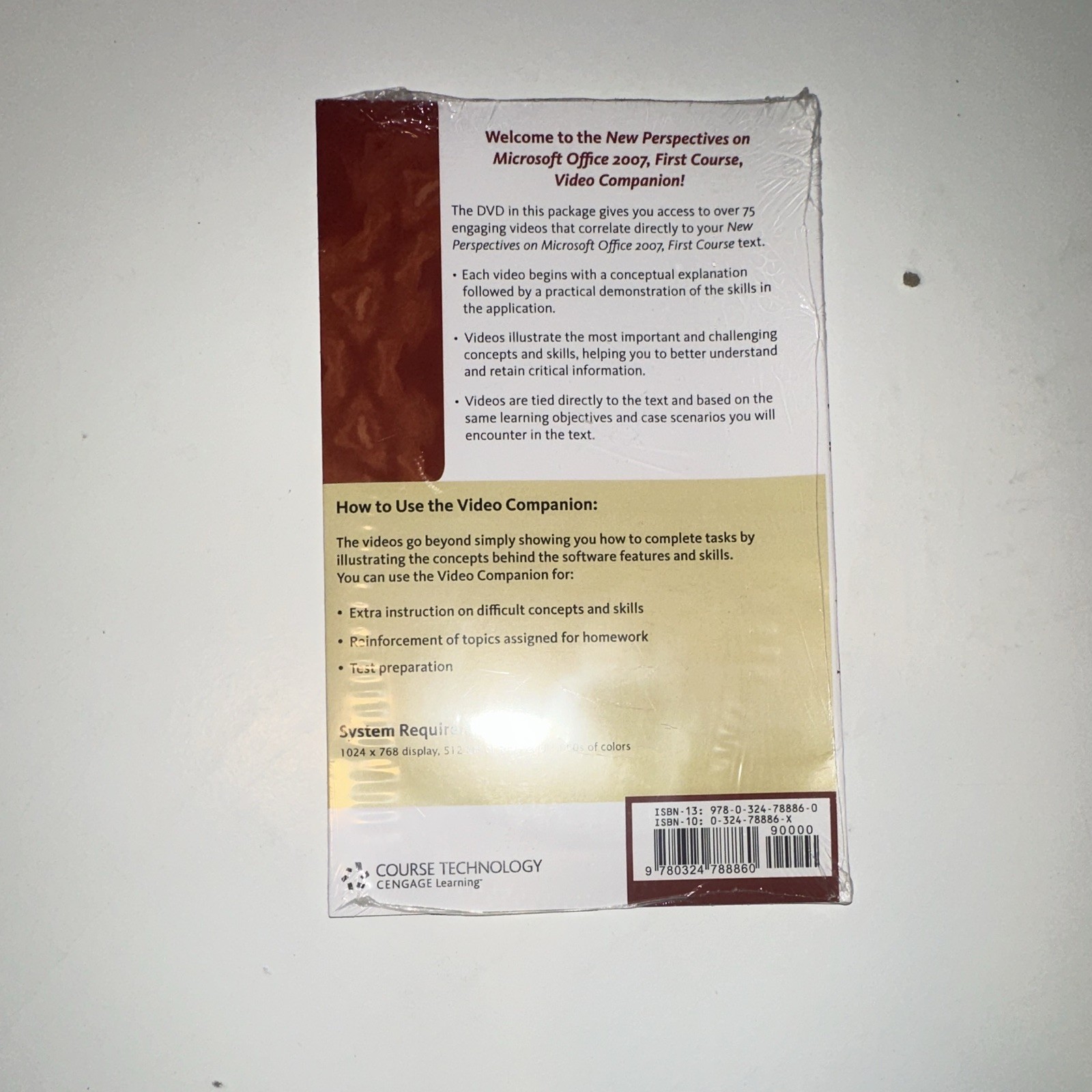 Microsoft Office 2007 First Course Video Companion DVD Office Software Suite