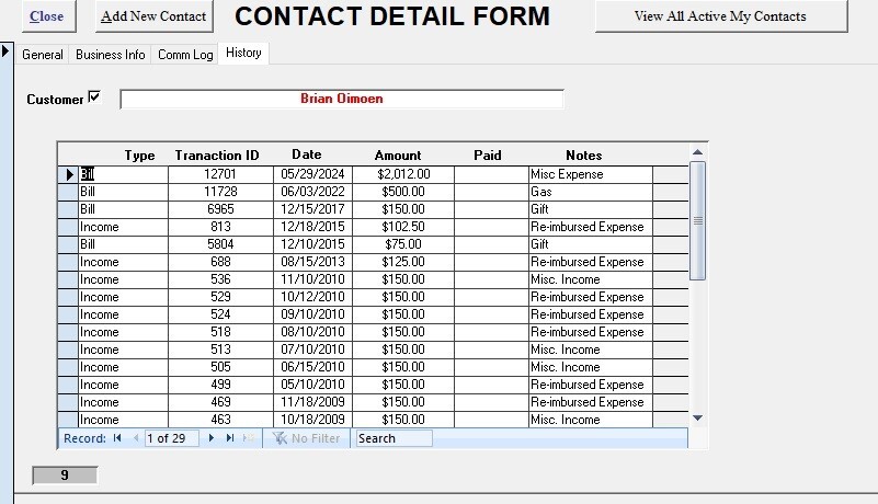 Home Management Database for Personal Finance, Inventory & more, uses MS Access