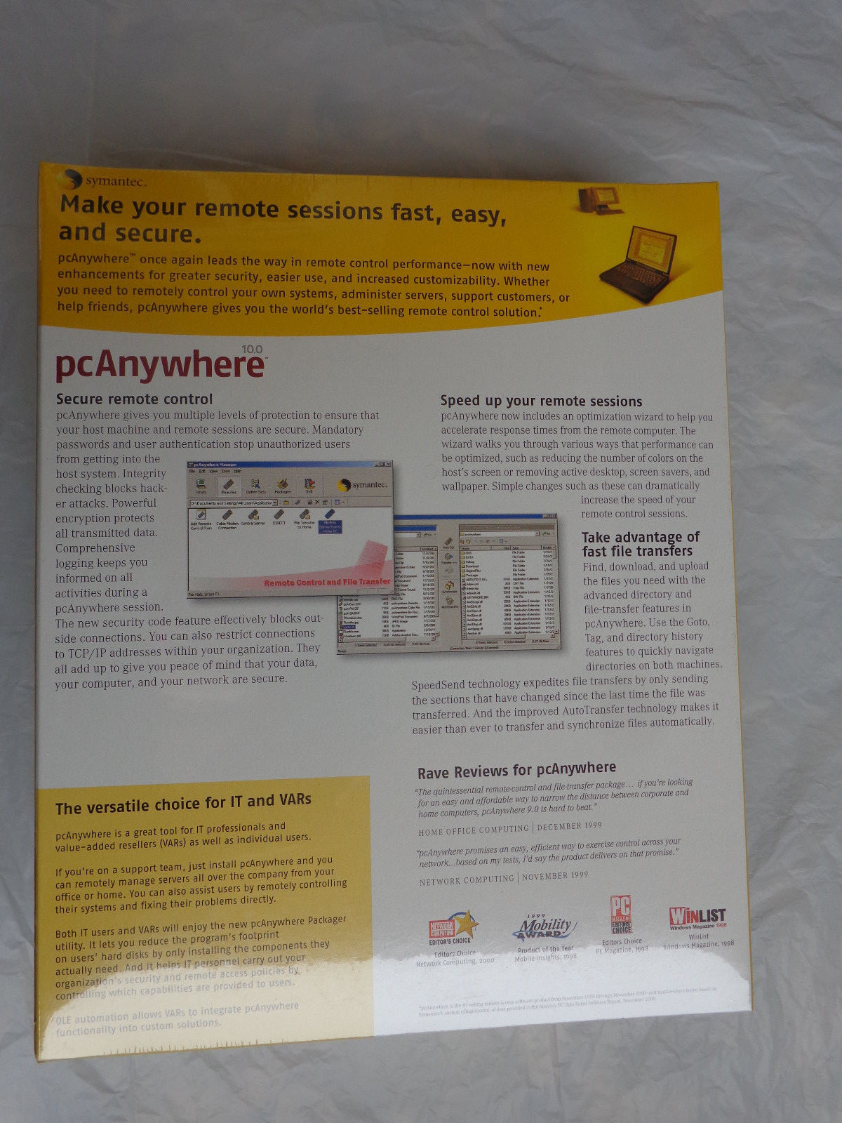 pcAnywhere v10.0 10-User Pack (New!Factory sealed retail box)