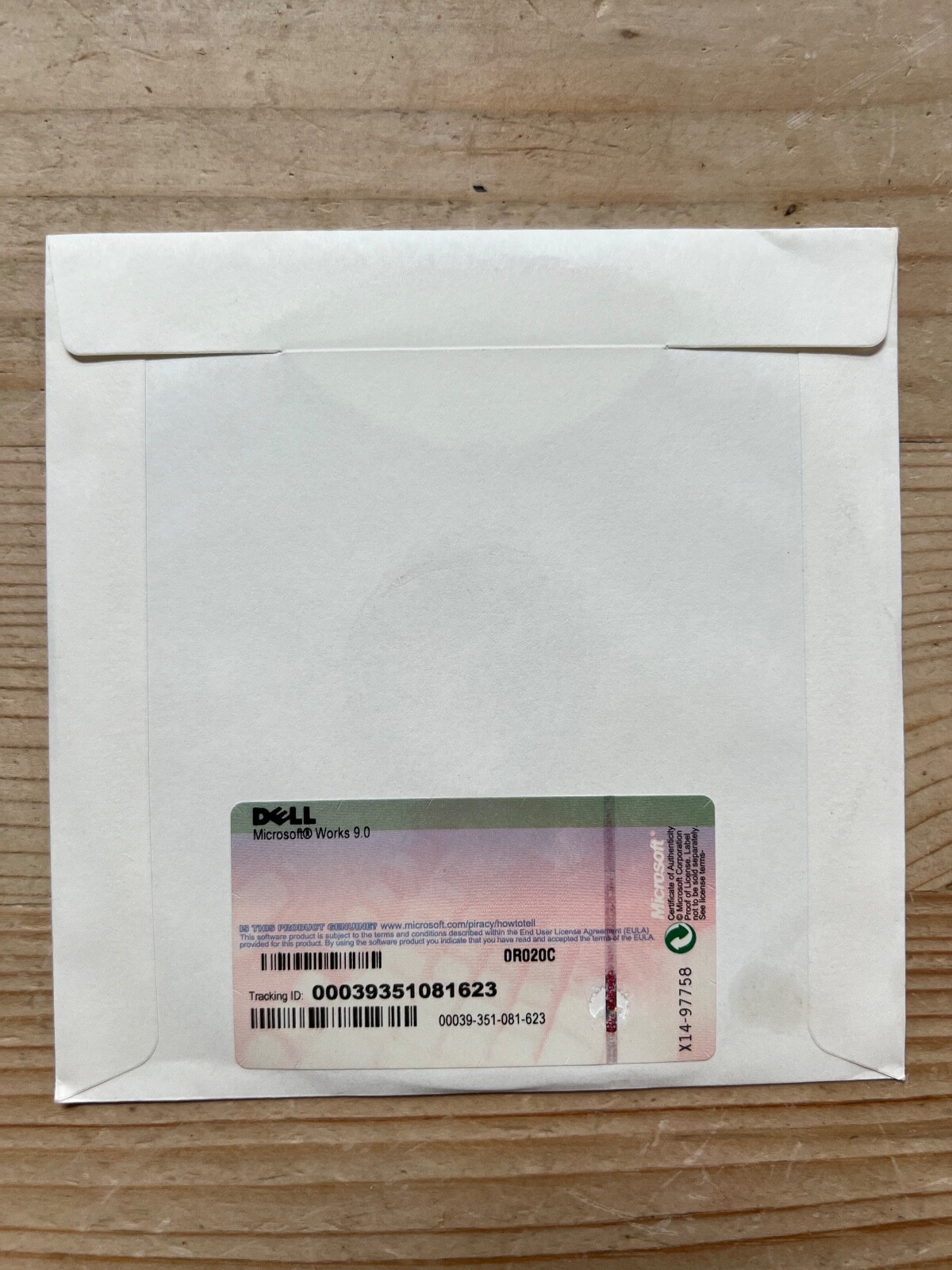 Works 9 Installation Disc Genuine Dell, 2007 Microsoft, sealed jacket