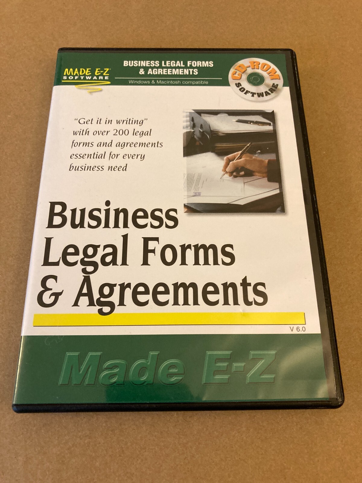 Business Legal Forms and Agreements CD-ROM Made E-Z Software OVER 200 Legal Docs