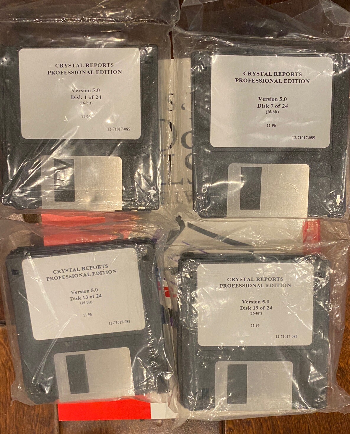 SEAGATE CRYSTAL REPORTS PROFESSIONAL 5.0 PC SQL DATABASES 16Bit 3.5″ DISKS B4509