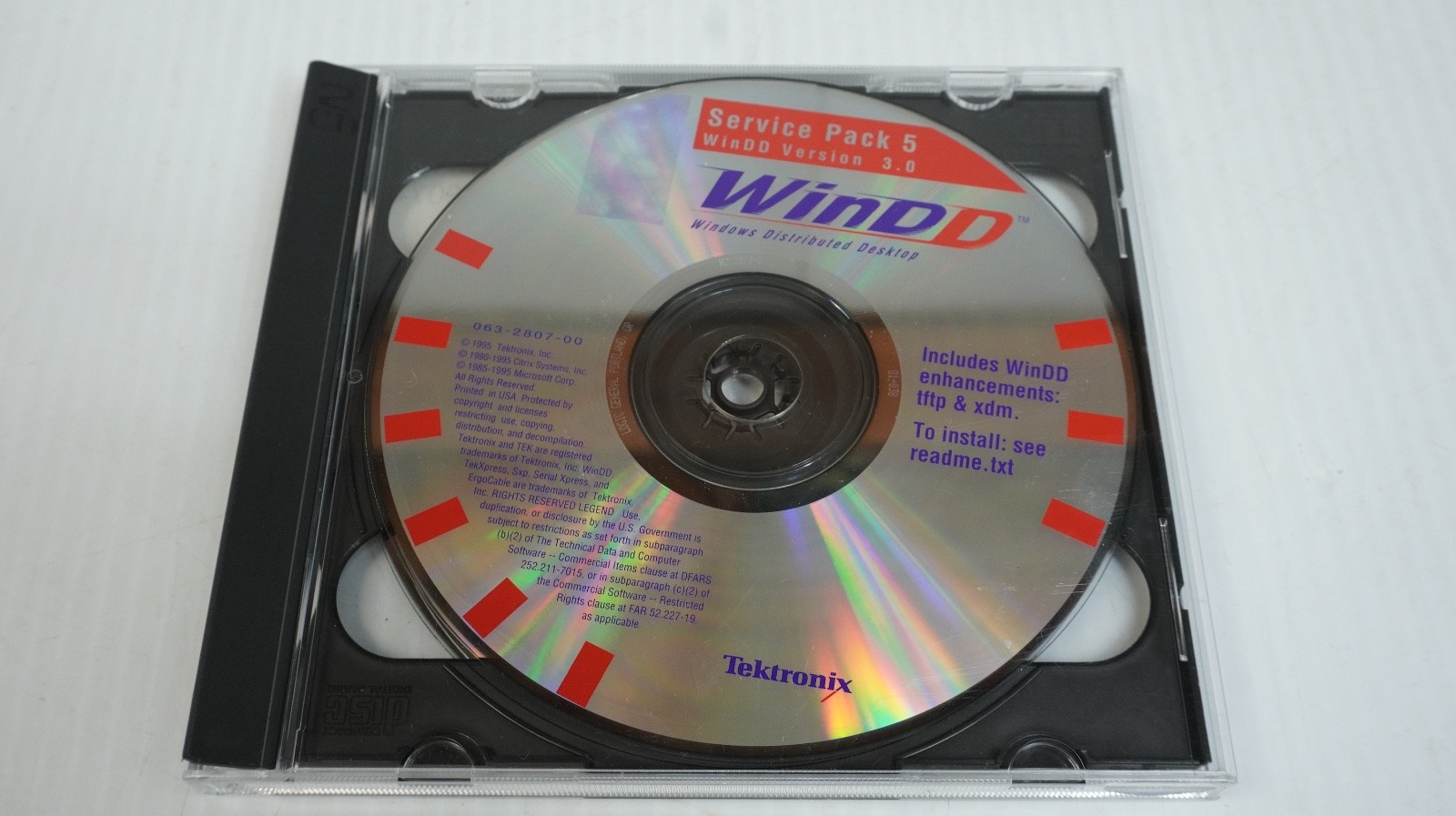 Tektronix WinDD Windows Distributed Desktop – CD-ROM & Floppy Disk – Windows NT