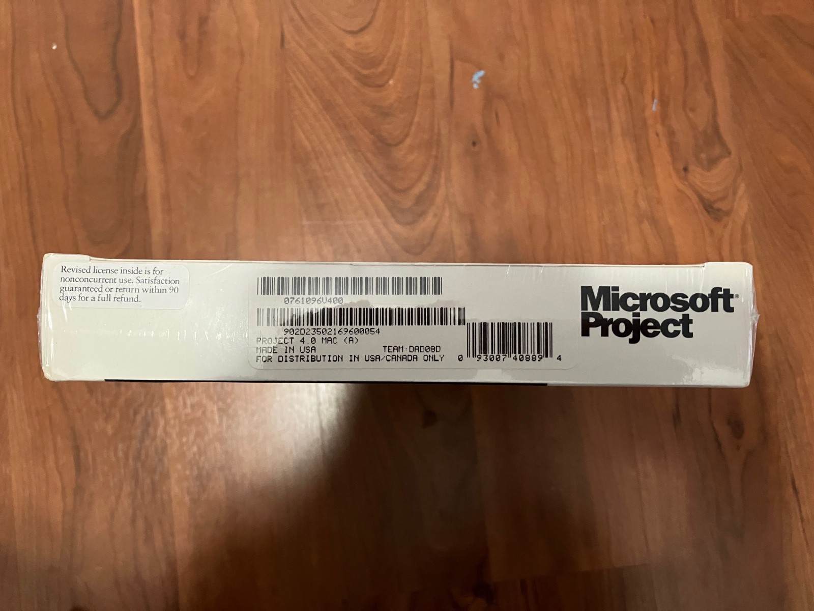 Vintage Unopened Microsoft Project 4.0 for Mac OS System 7 (1995)