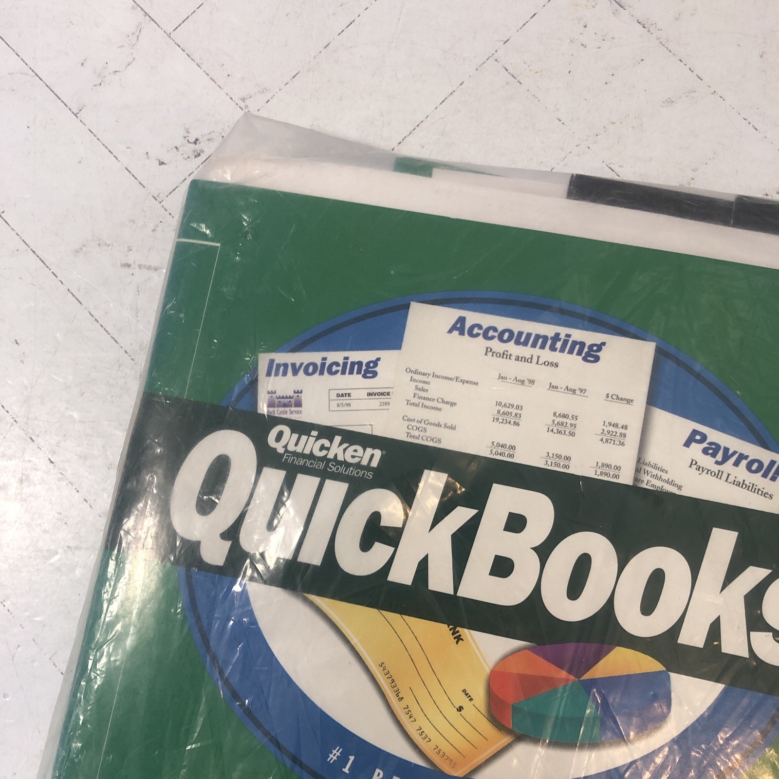 Quickbooks Pro 1998 Version 6.0 Windows 95/98 Quicken Software SEALED