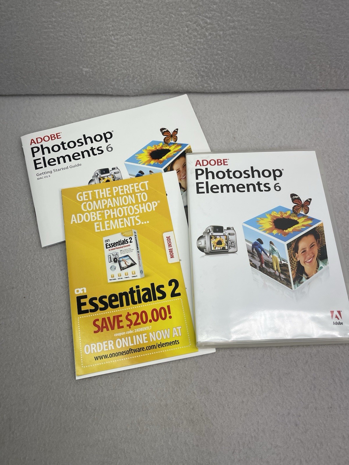 Adobe Photoshop Elements 6 PC Software CD 2007 w Serial Key Case Not Tested