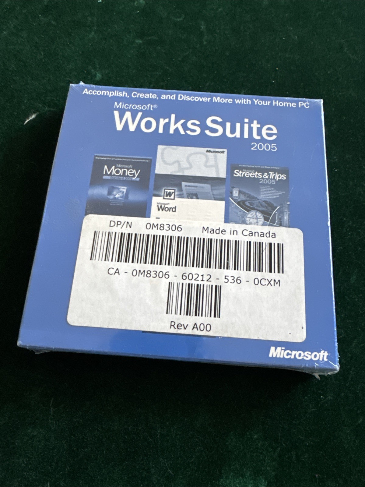 Microsoft Works Suite 2005 – Word, Money, Encarta, Streets & Trips- SEALED