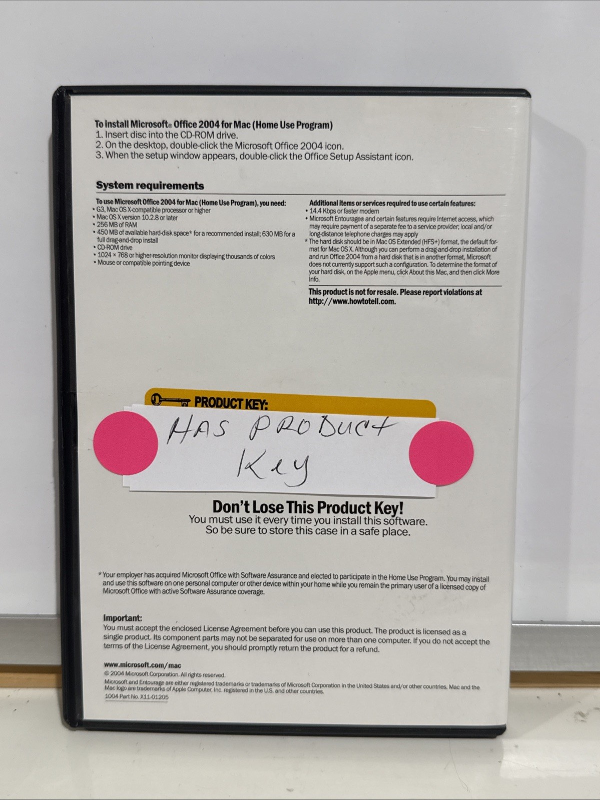 Microsoft Office For Mac 2004 Software Installation Cd