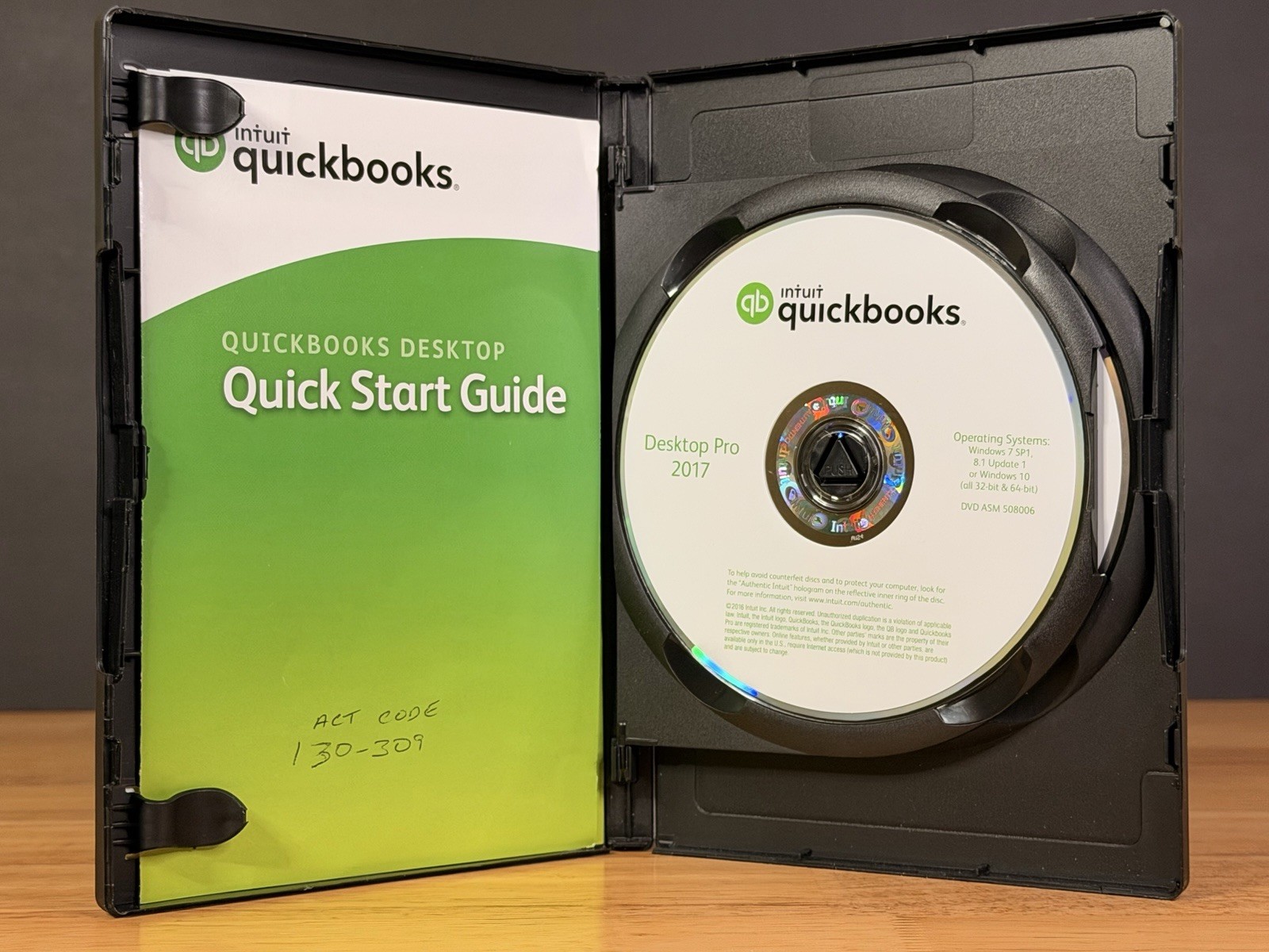 Quickbooks Desktop Pro 2017 Windows w/ VALIDATI0N CODE – NO SUBSCRIPT10N- TESTED