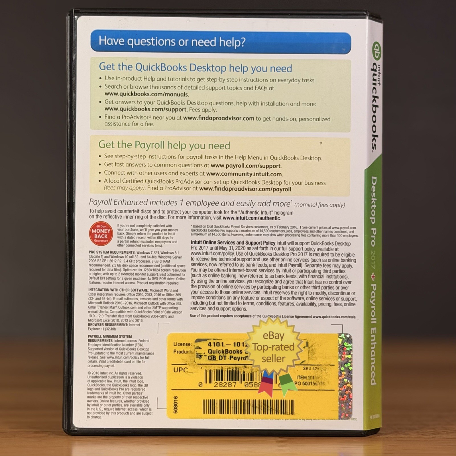 Quickbooks Desktop Pro 2017 Windows w/ VALIDATI0N CODE – NO SUBSCRIPT10N- TESTED