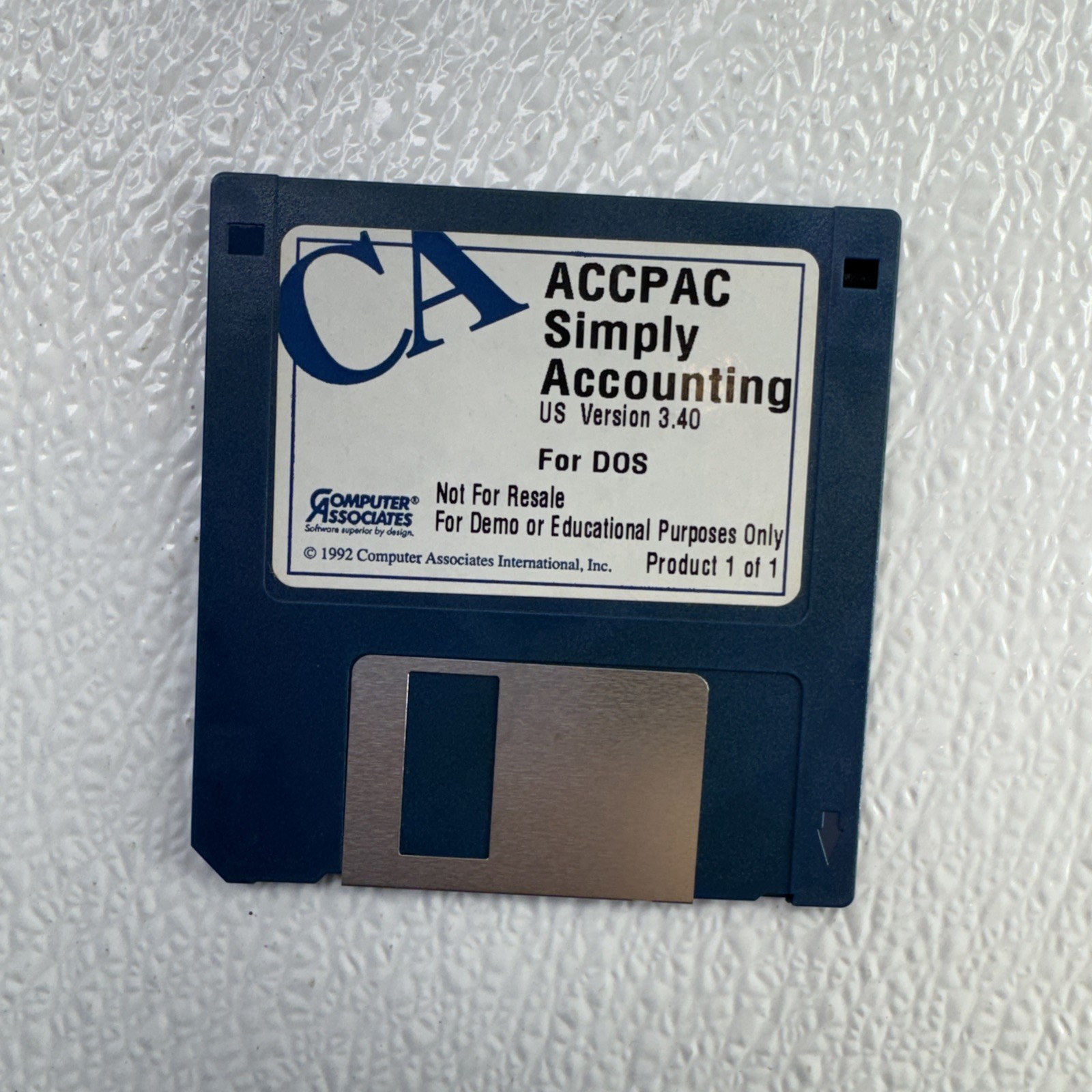 ACCPAC Simply Accounting for Windows Computer Associates 1991 Demo Copy OPENED