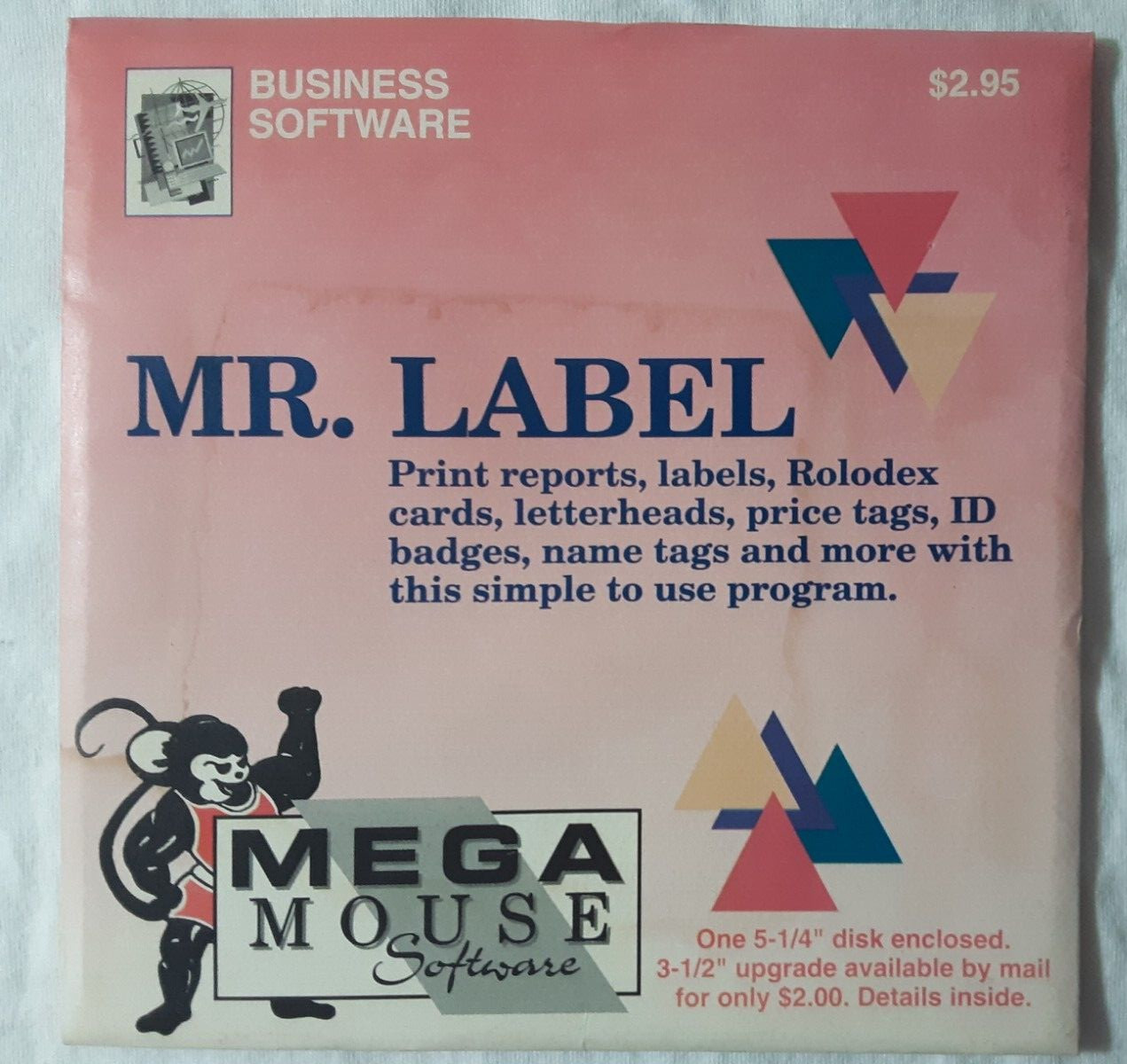 Mr. Label retro 5.25″ floppy disk FREE SHIPPING create many types 1994 SEE NOTE