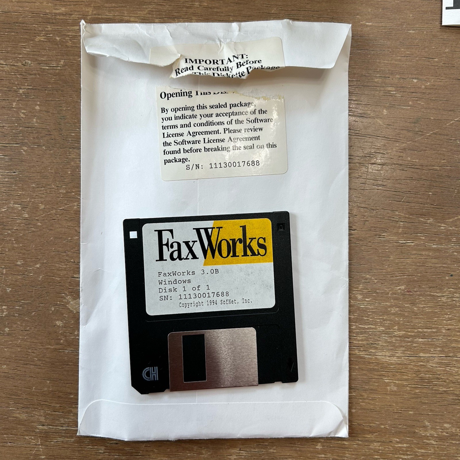 FaxWorks 3.0 Business Faxing Software for Windows 3.0 w/Box & Instructions