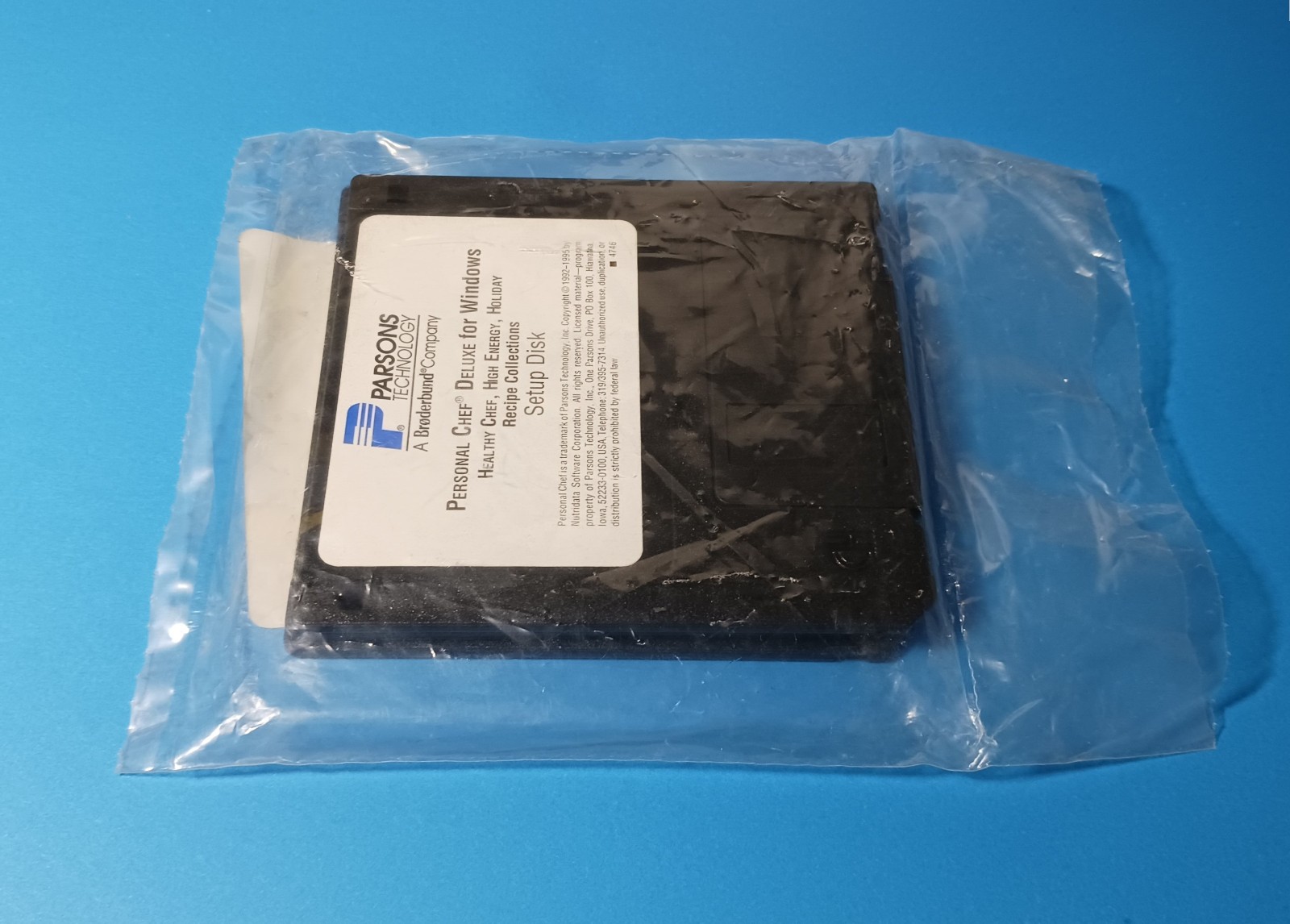 Parsons Technology 3.5″ Diskettes Personal Advocate Chef Deluxe NEW