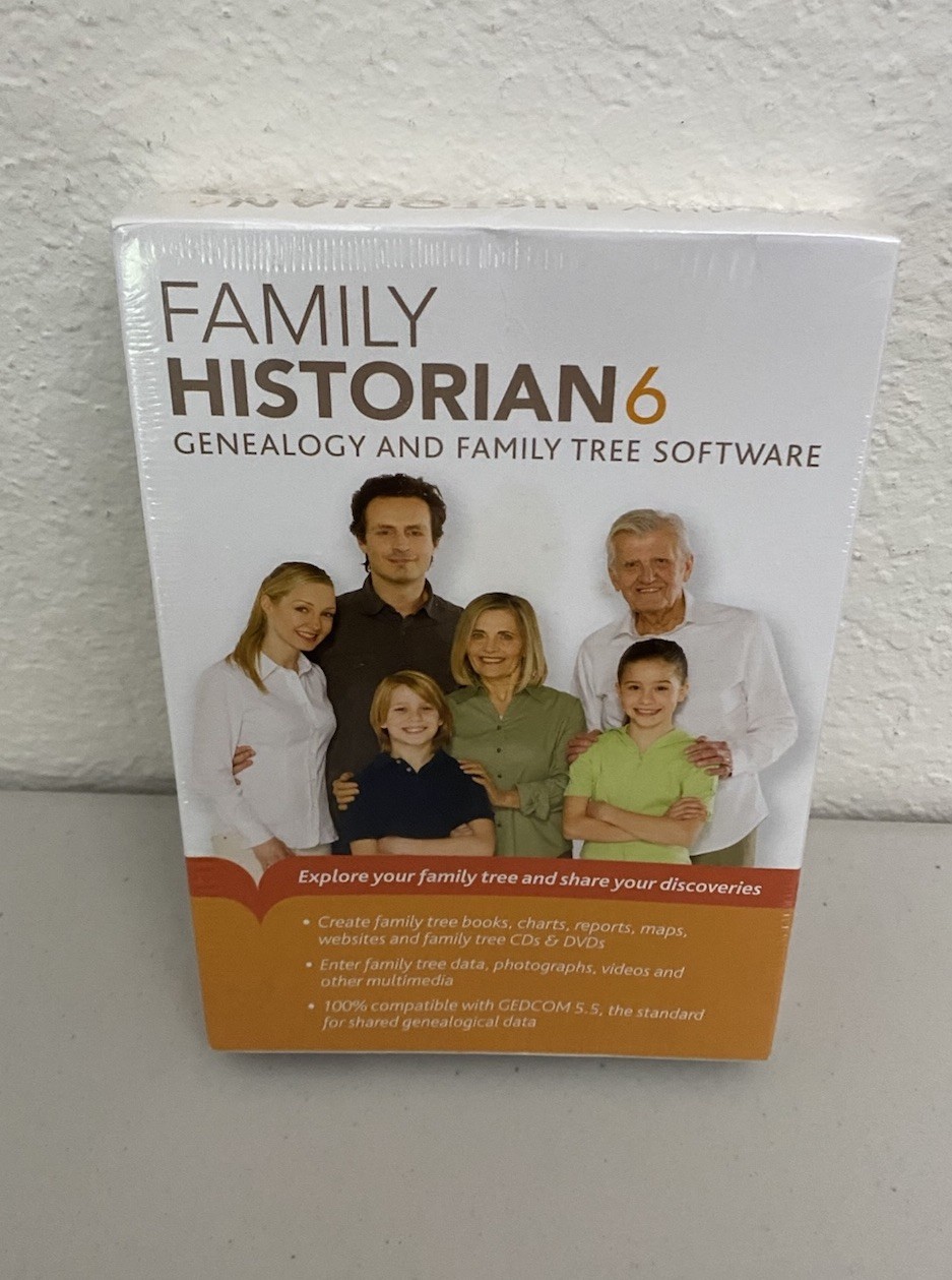 Family Historian 6 PC CD Windows 10 Genealogy & Family Tree Software NEW