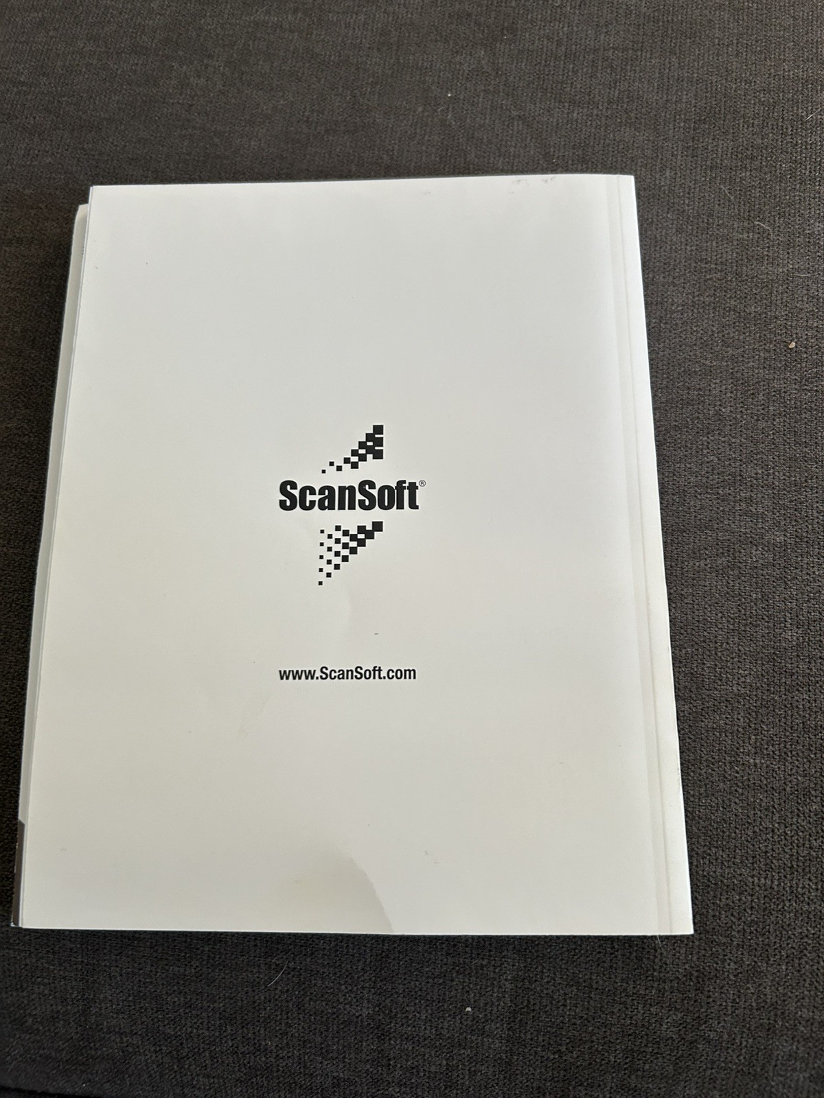 SCANSOFT Dragon Naturally Speaking 7 MANUAL ONLY No Disc