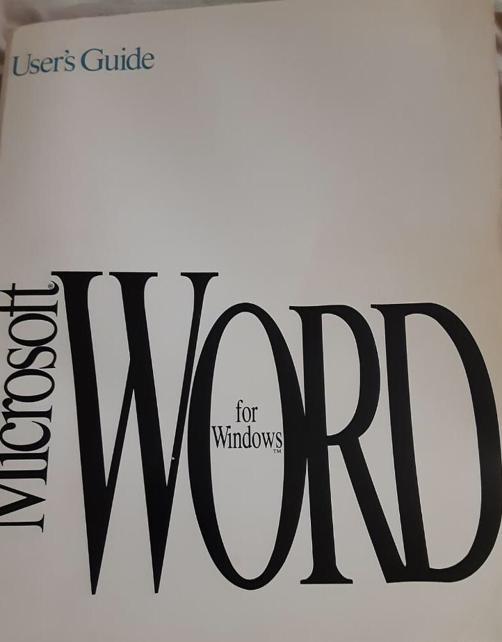 Microsoft Word 2.0 for Windows User’s Guide (No discs included) Word Processing