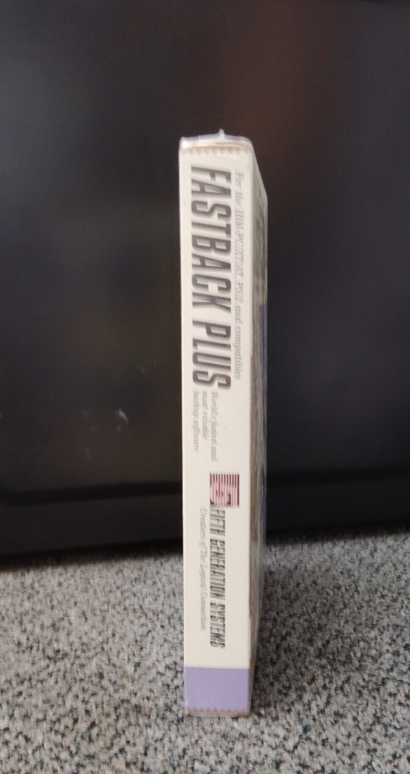 “NOS” Fastback Plus Version 3.0 IBM-PC XT AT PS/2 PC Computer Software Program