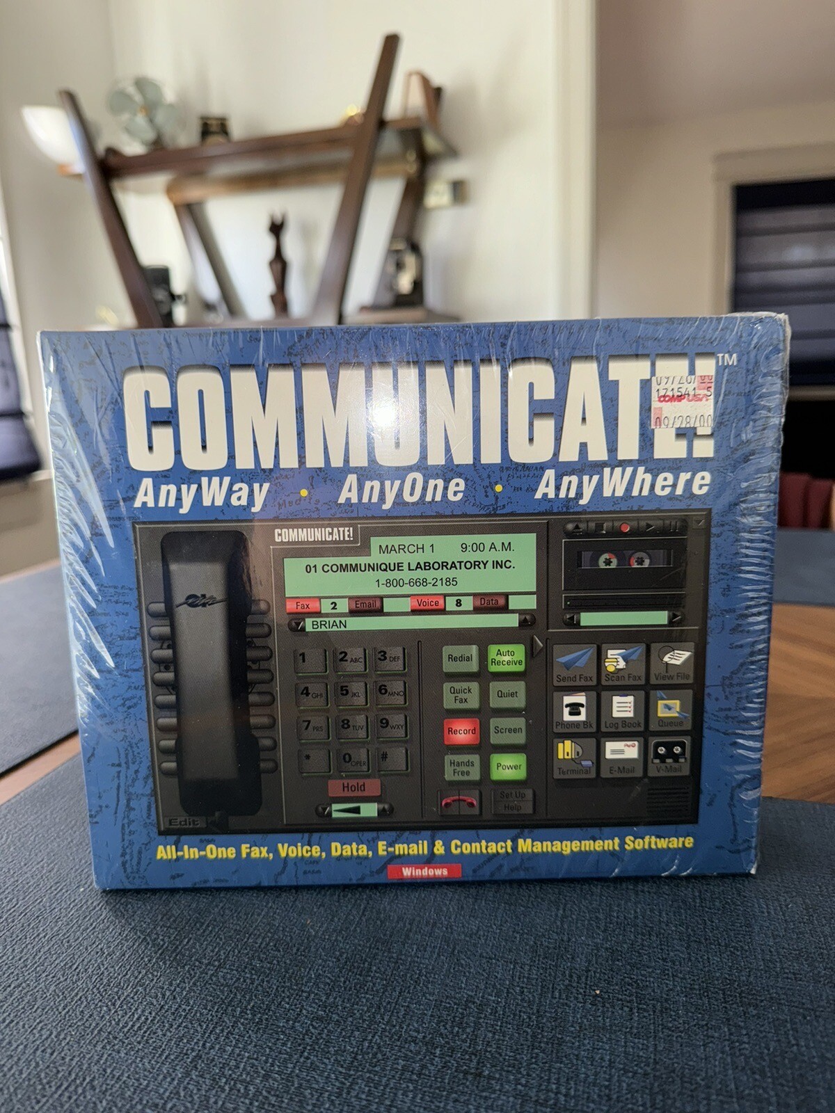 Vintage Communicate! Fax Voice Data Email Contact Management Software SEALED NOS