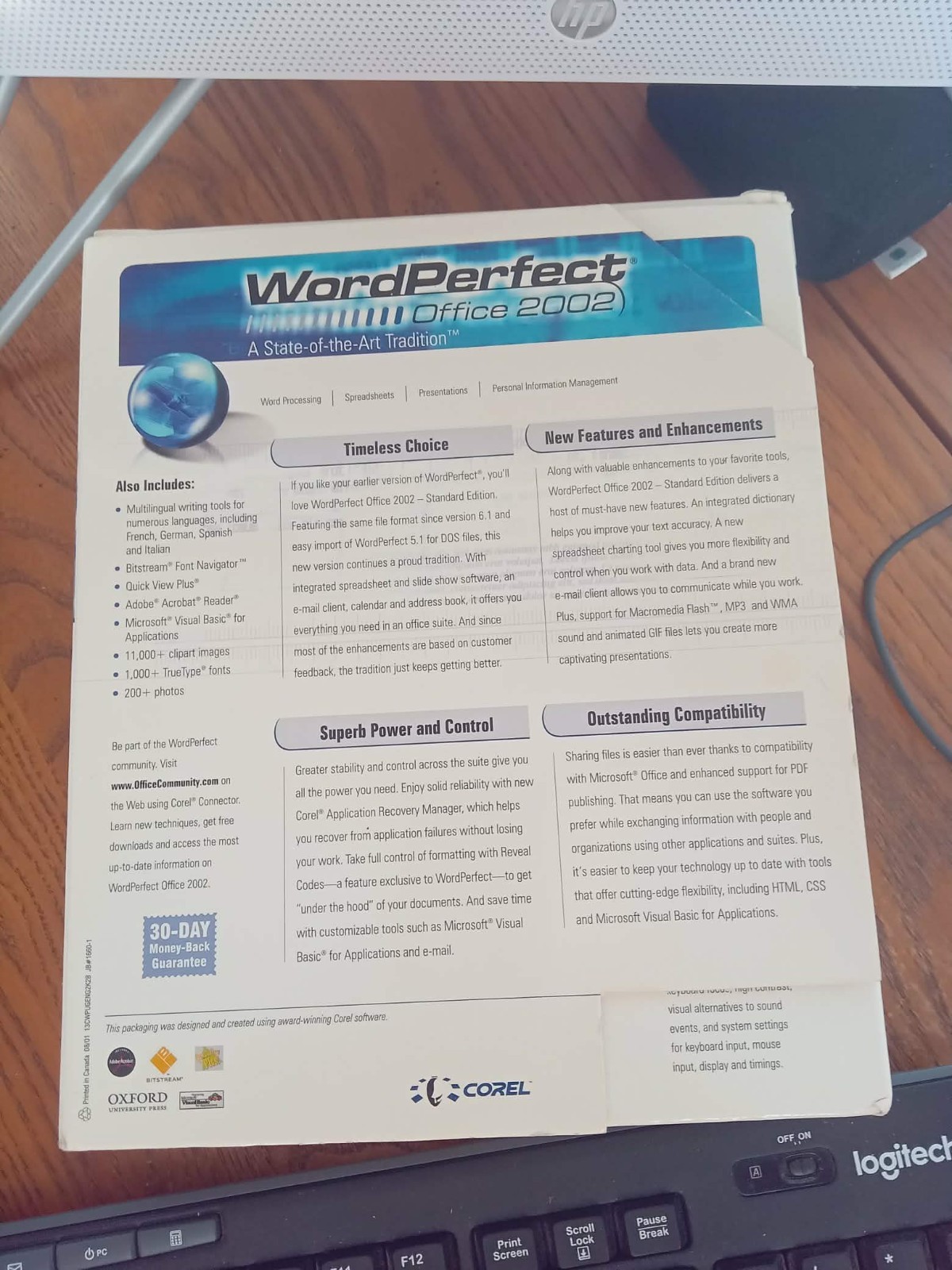 Corel WordPerfect Office 2002 DISCS & Book, Pre-owned VERY GOOD