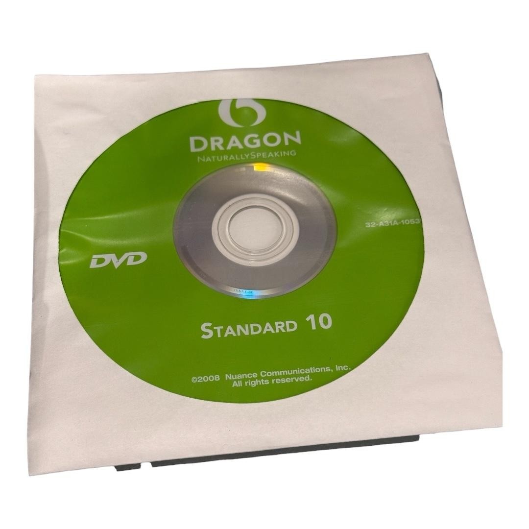 Nuance Dragon NaturallySpeaking 10 Standard Speech Recognition Software DVD Set