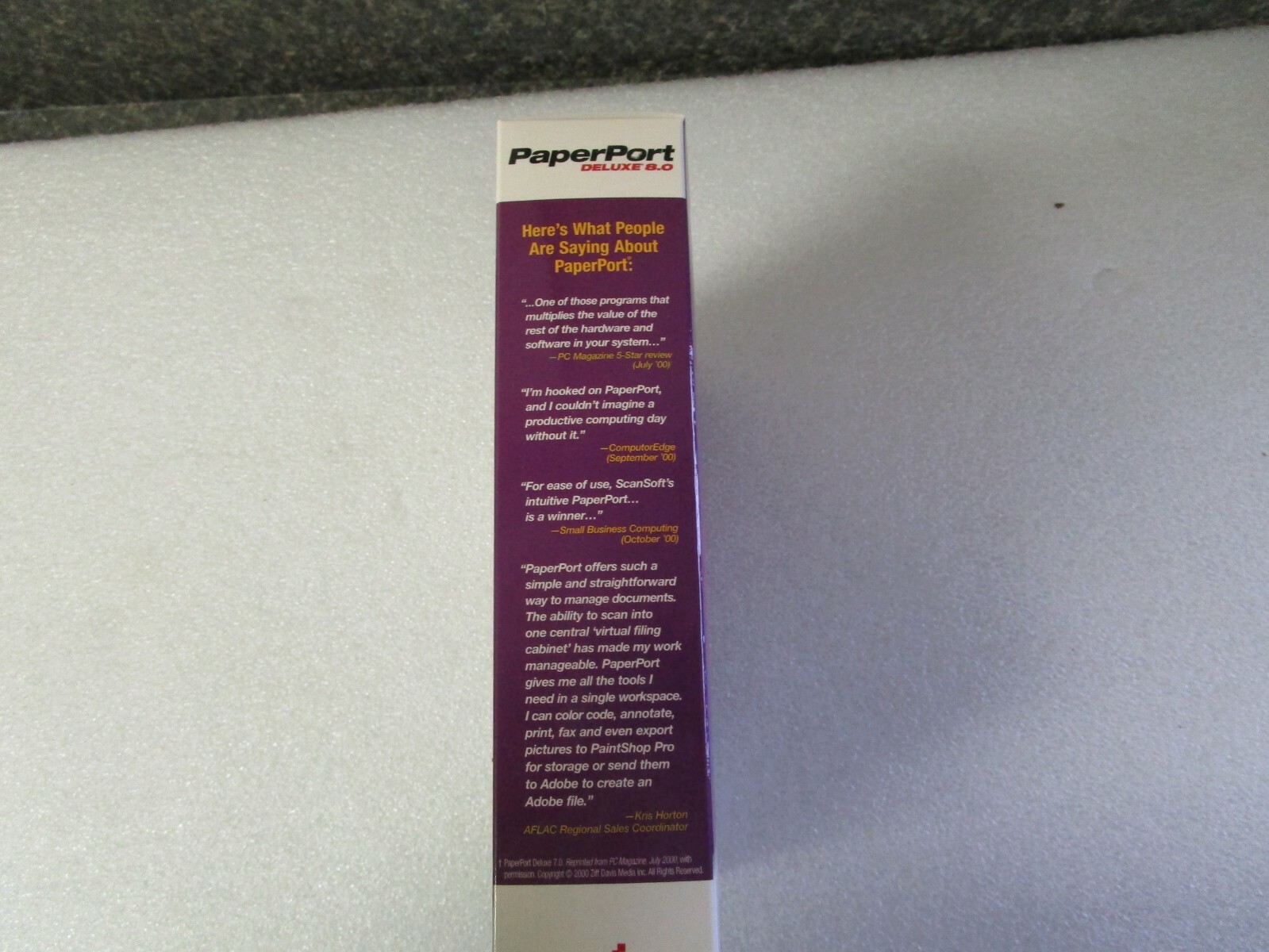ScanSoft Paperport Deluxe 8 New In Sealed Retail Box!