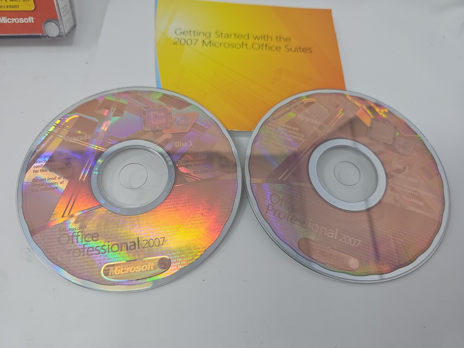 Microsoft Office Professional 2007 – Upgrade – W/ Product Key, 2-Discs.. Genuine