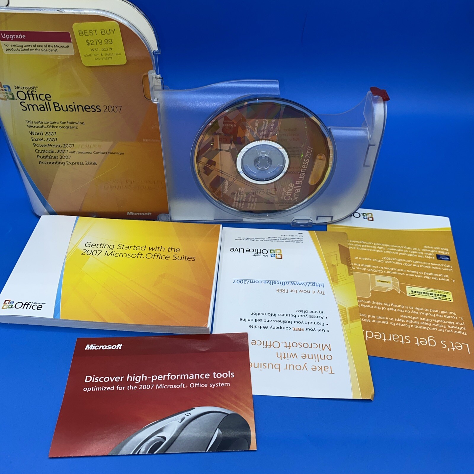 Microsoft Office 2007 Small Business Edition UPGRADE Version w/product key