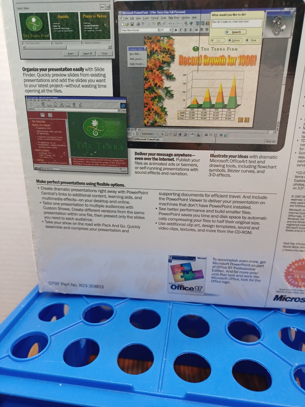 MICROSOFT PowerPoint 97 upgrade Mac Version w/KEY Presentation Graphics Program