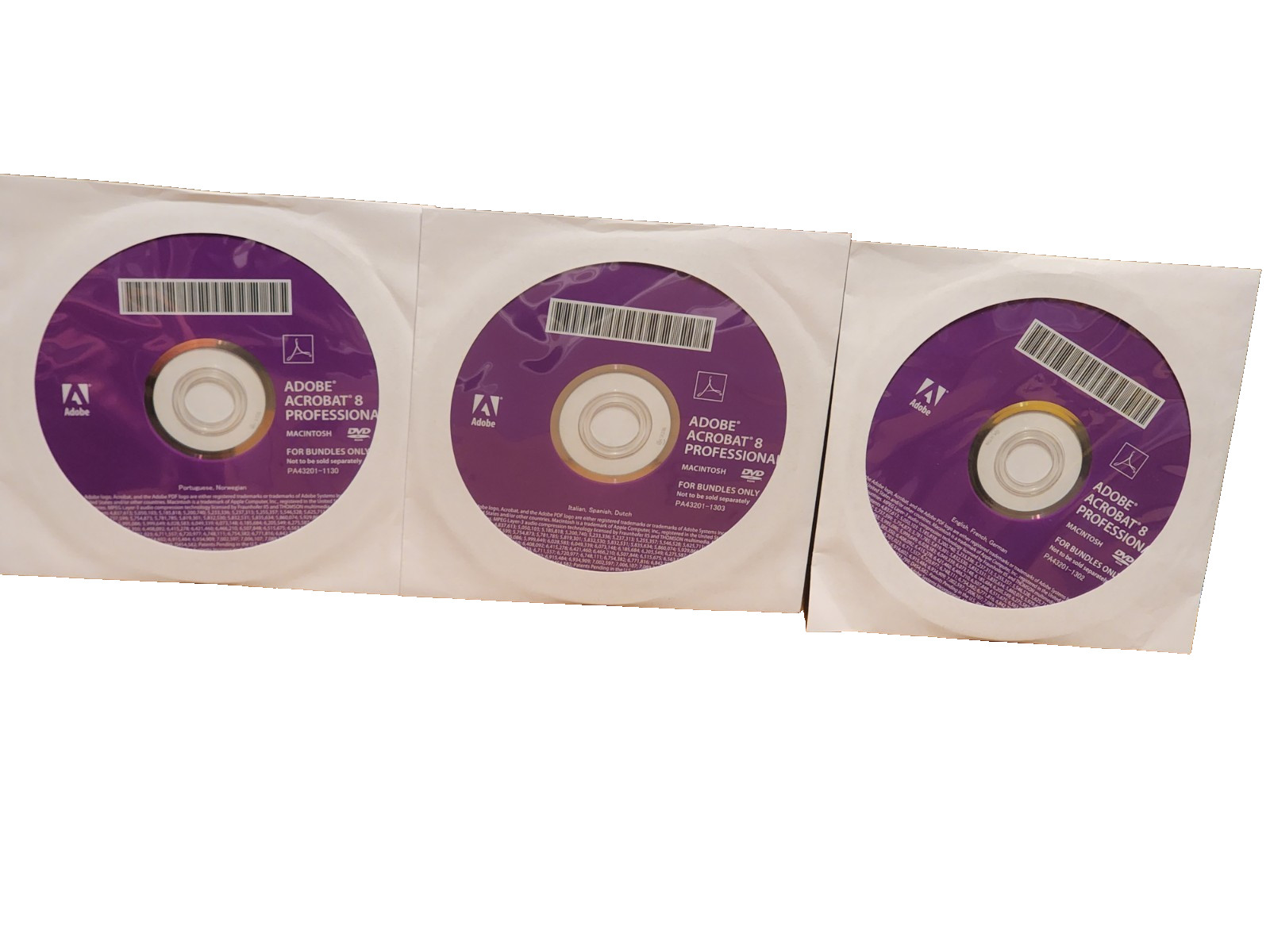 Adobe Acrobat 8 Professional for Macintosh Software (DVD) 3 Discs Bundle