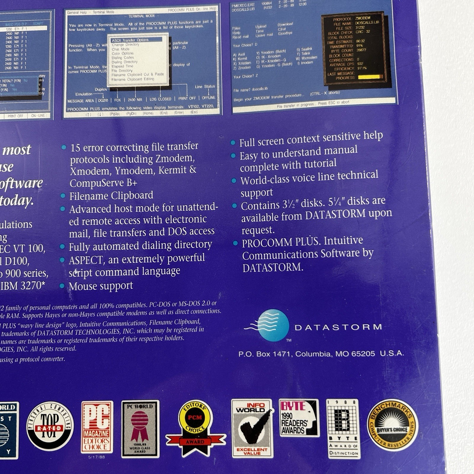 International Procomm Plus 2 2.01 Dos 5.25 Rare Vintage Box Collector Windows