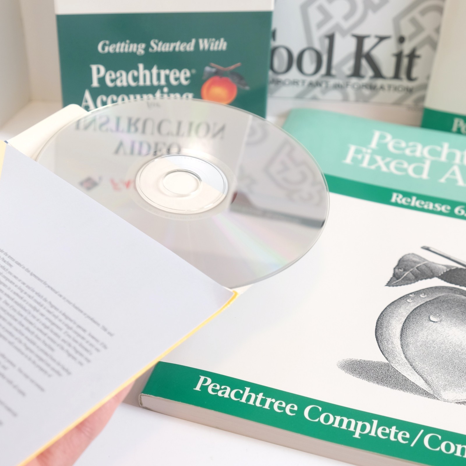 Peachtree Solutions Complete Accounting Time Billing CD-ROM 1998 VHS Mint Disc!