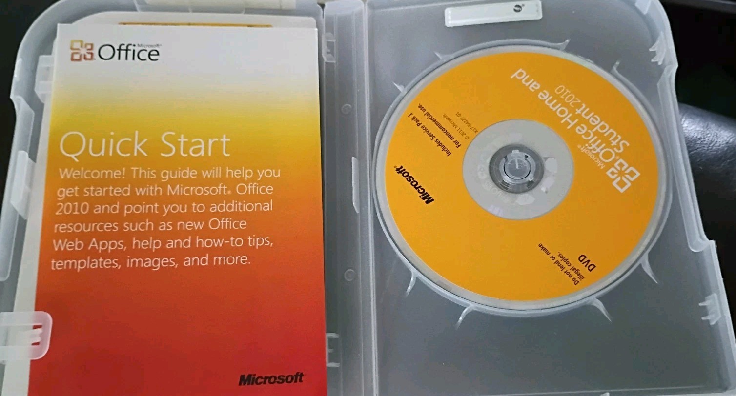 Genuine Microsoft Office 2010 Home and Student Family Pack for 3 PCs RETAIL Box
