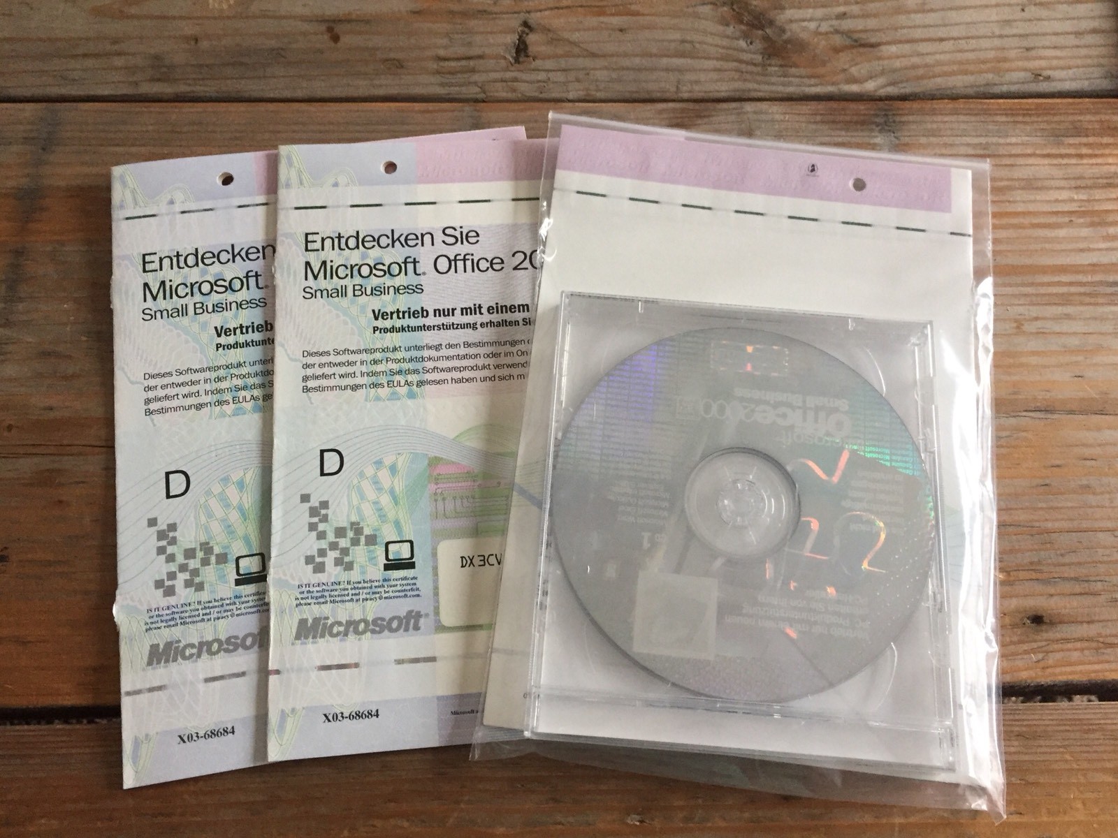 3 x Office 2000 SBE Edition Full Version OEM with VAT Invoice, German