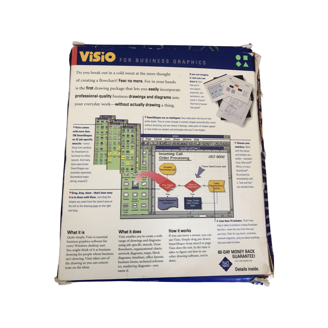 Visio for Business Graphics 3.0 Vintage Software Shapeware Corp