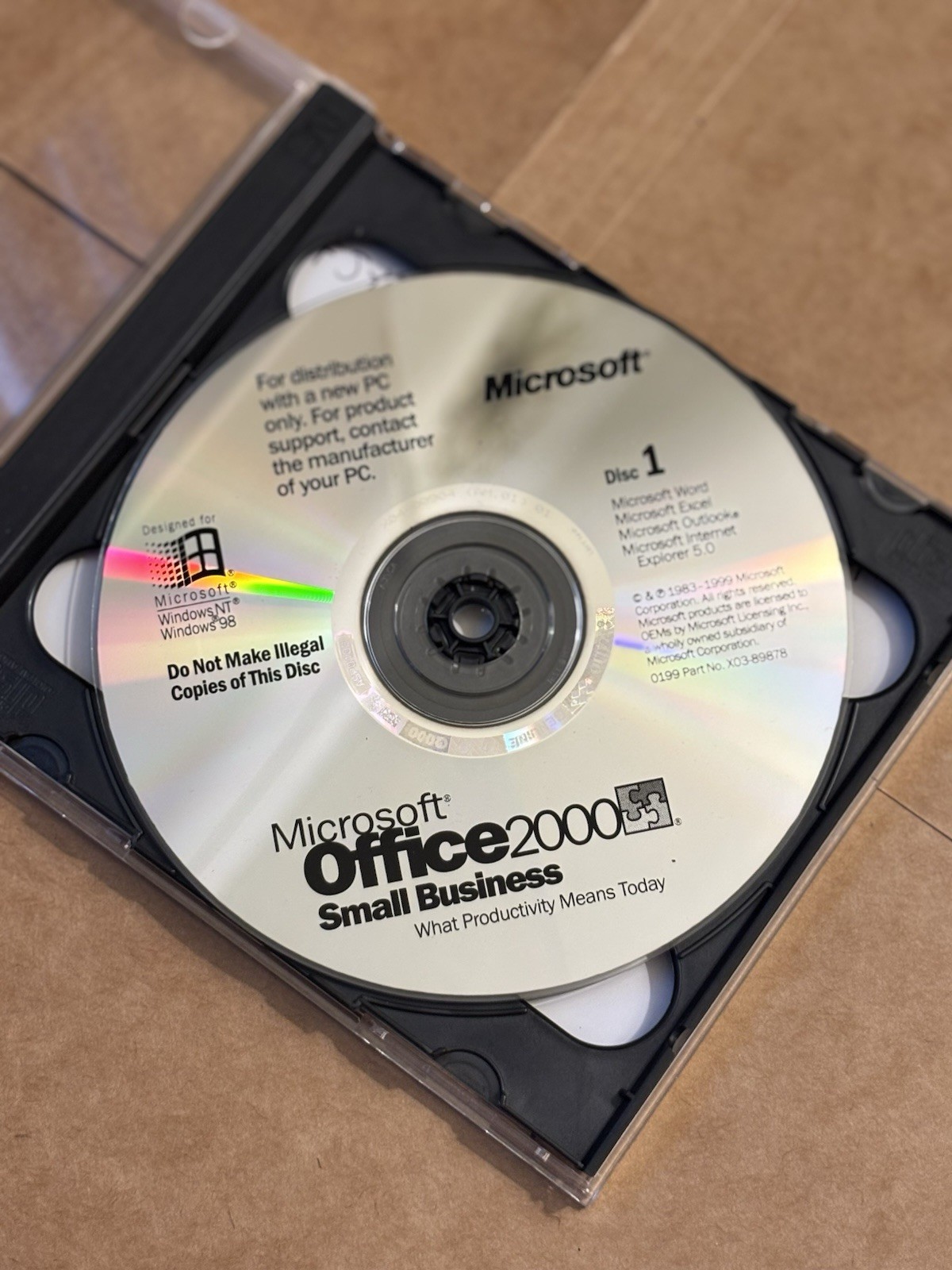 Microsoft Office 2000 Small Business OEM English 2-CD Set Windows NT/98