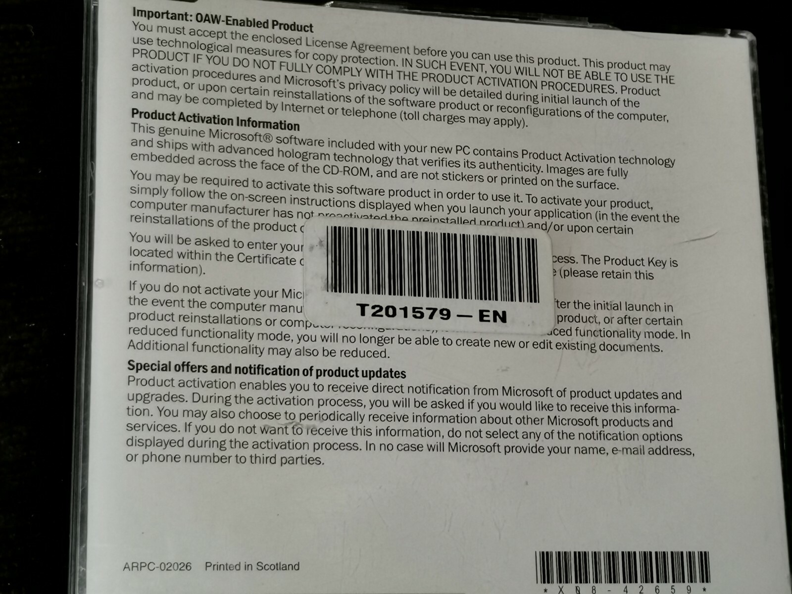 Microsoft Works Suite 2002. ver.6.0 English.CD With Product Key.