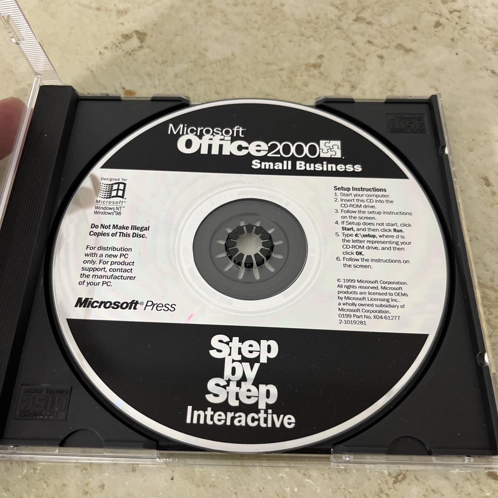 Microsoft Office 2000 Small Business Step by Step Interactive CD-ROM Disc