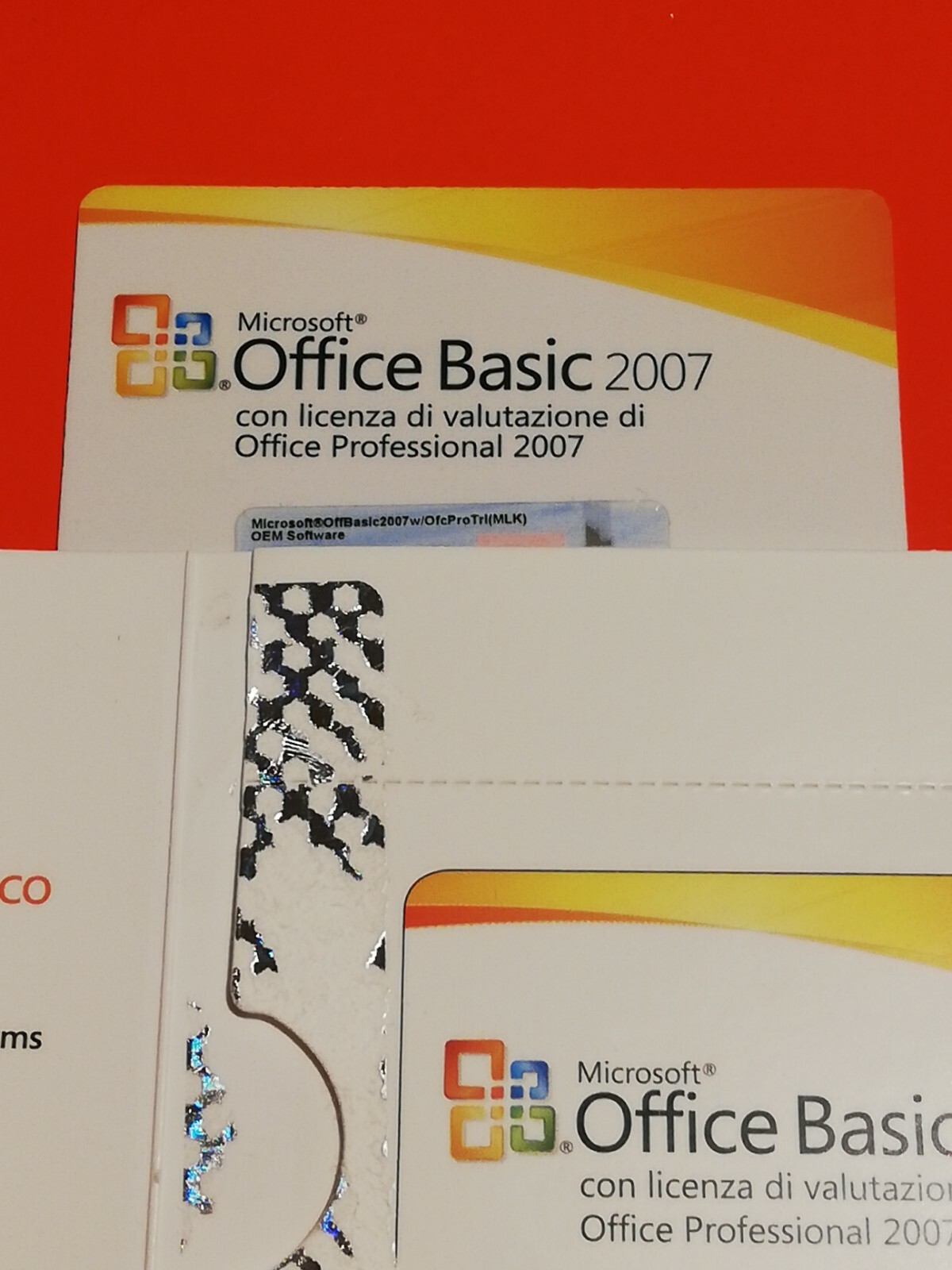 OFFICE 2007 Basic – Microsoft – Italian License Only – NO CD
