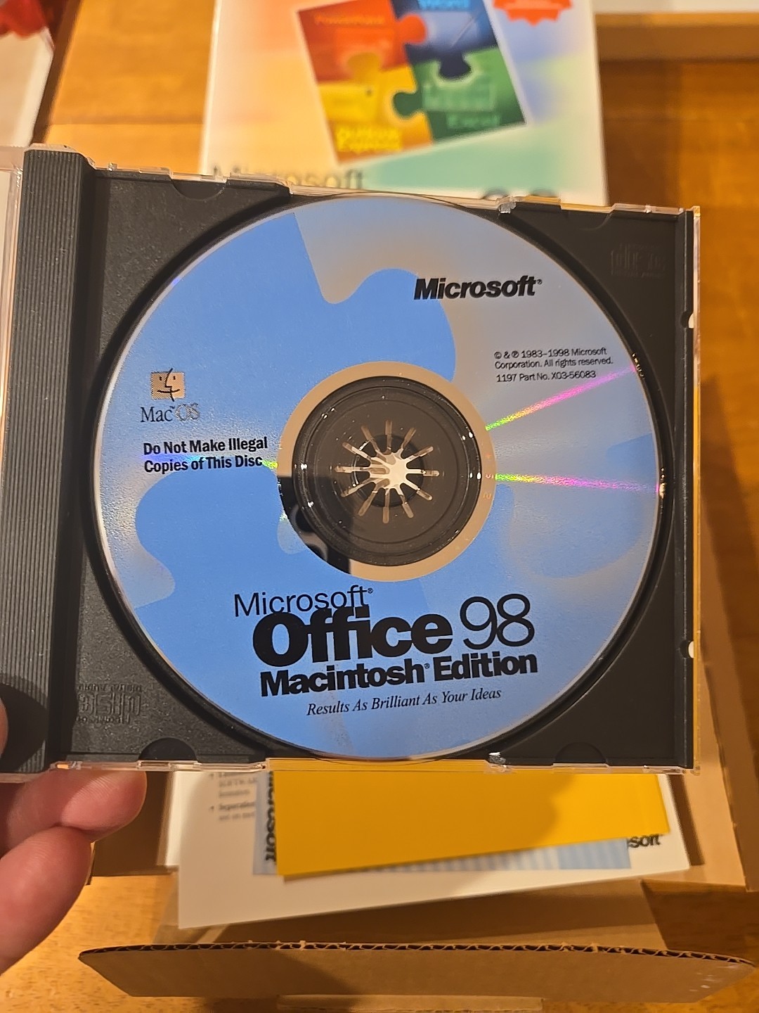 Microsoft Office 98 Macintosh Edition Complete W/Booklets – Untested