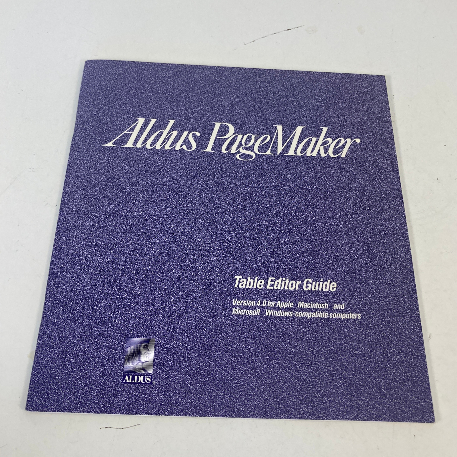 Aldus PageMaker Version 4.00 For Apple Macintosh 3.5″ Floppies 1990