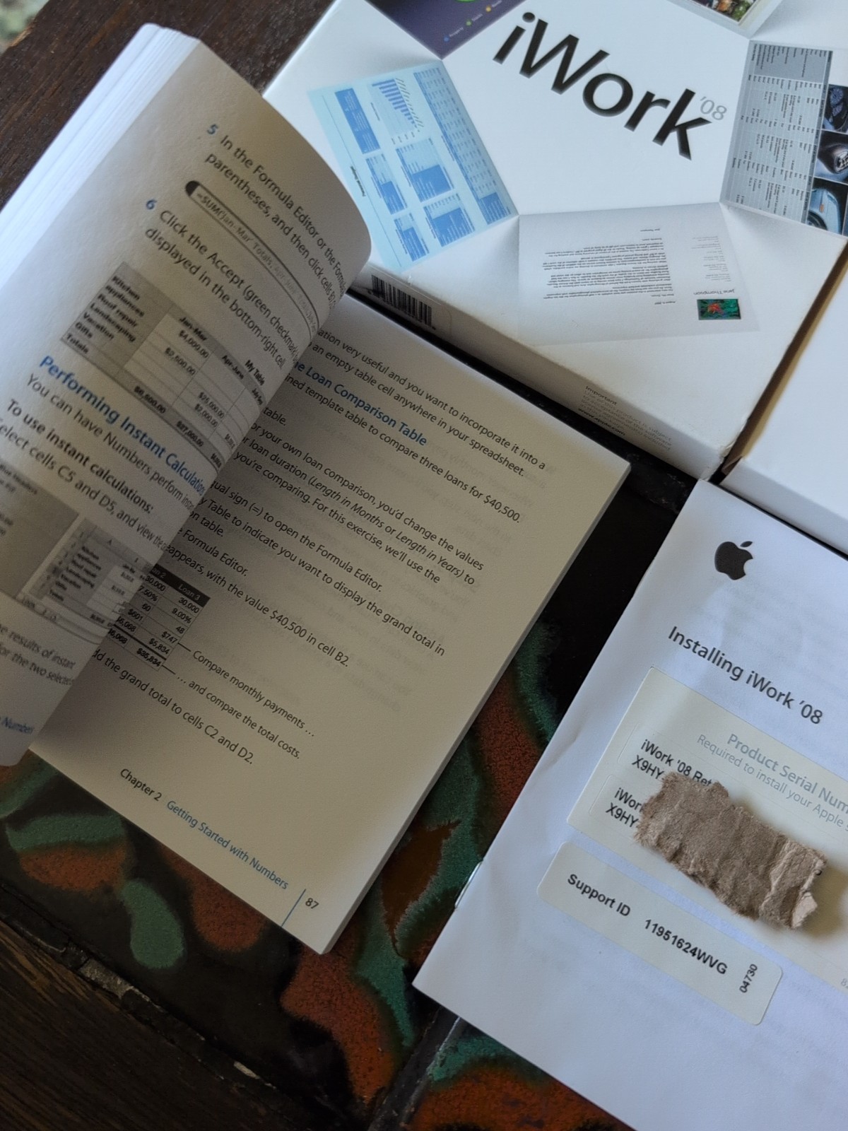 Apple iWork 08 for Mac / MB6247/A – – Keynote, Pages, Numbers
