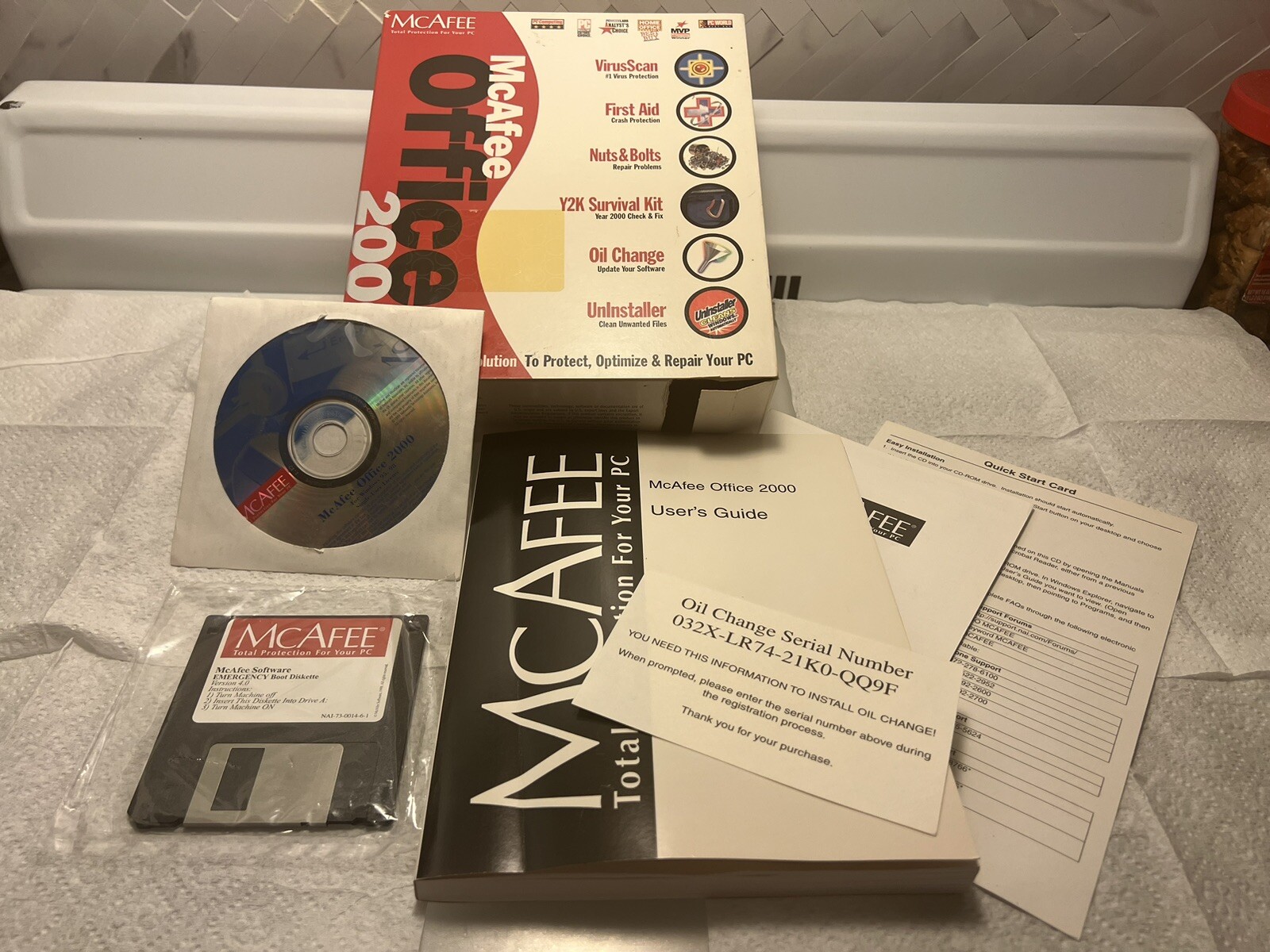 McAfee Office 2000 PC Utilities Protect Optimize Repair VirusScan Uninstaller