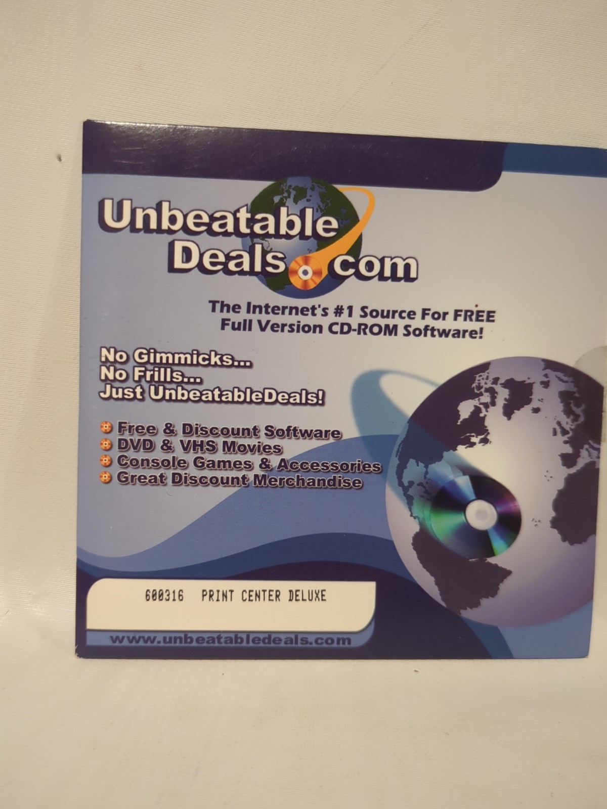 Print Center Deluxe PC CD Rom Vintage 1999 Rare