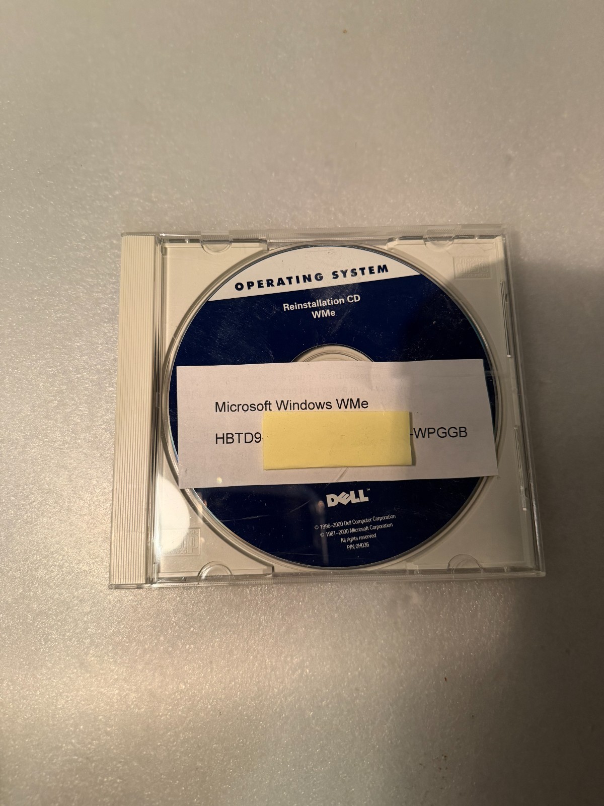 Dell Microsoft Windows WMe Reinstallation CD with Product Key