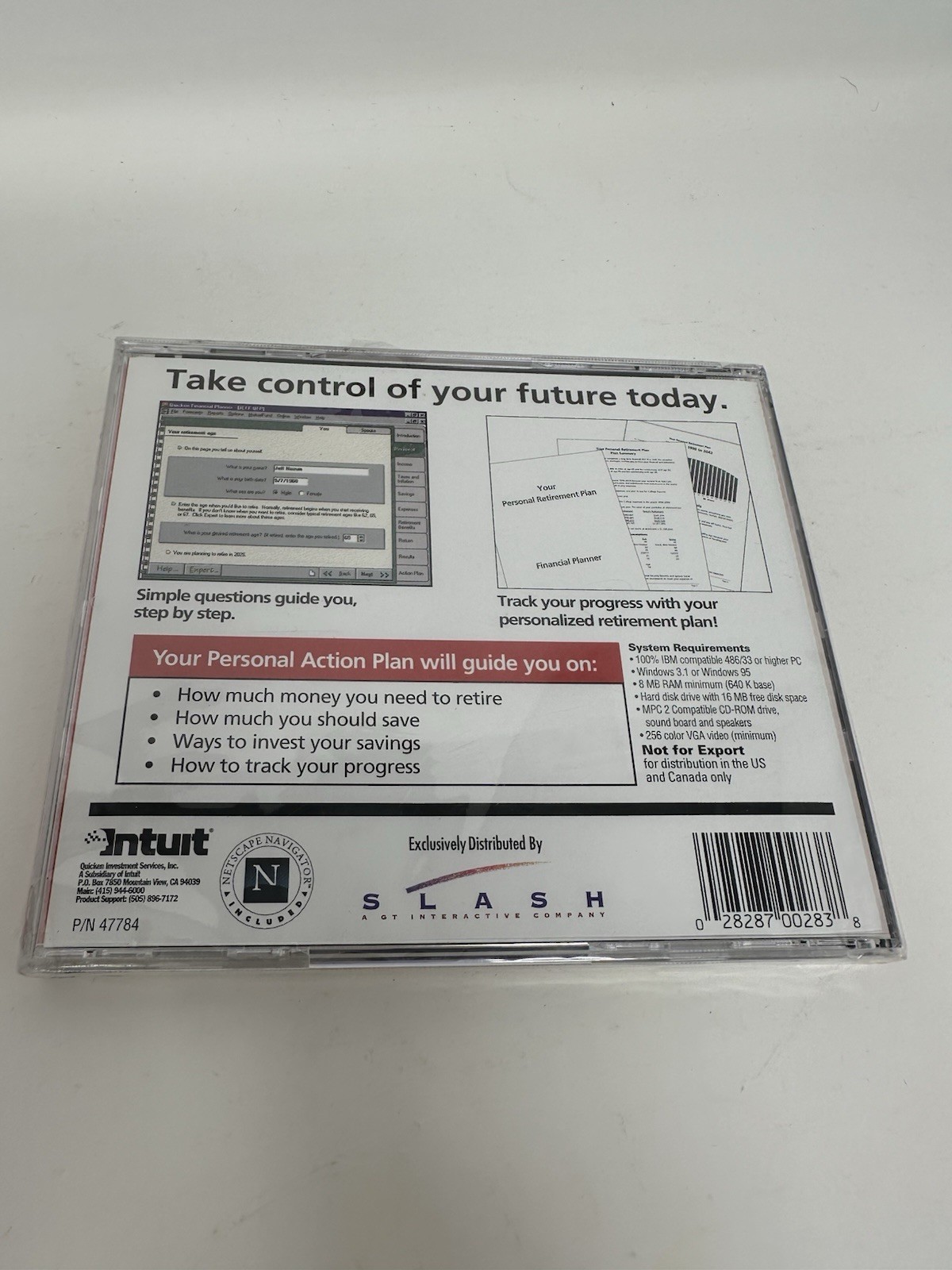 Quicken Financial Planner Win 95, Win 3.1 QuickPlan Edition NEW Sealed!