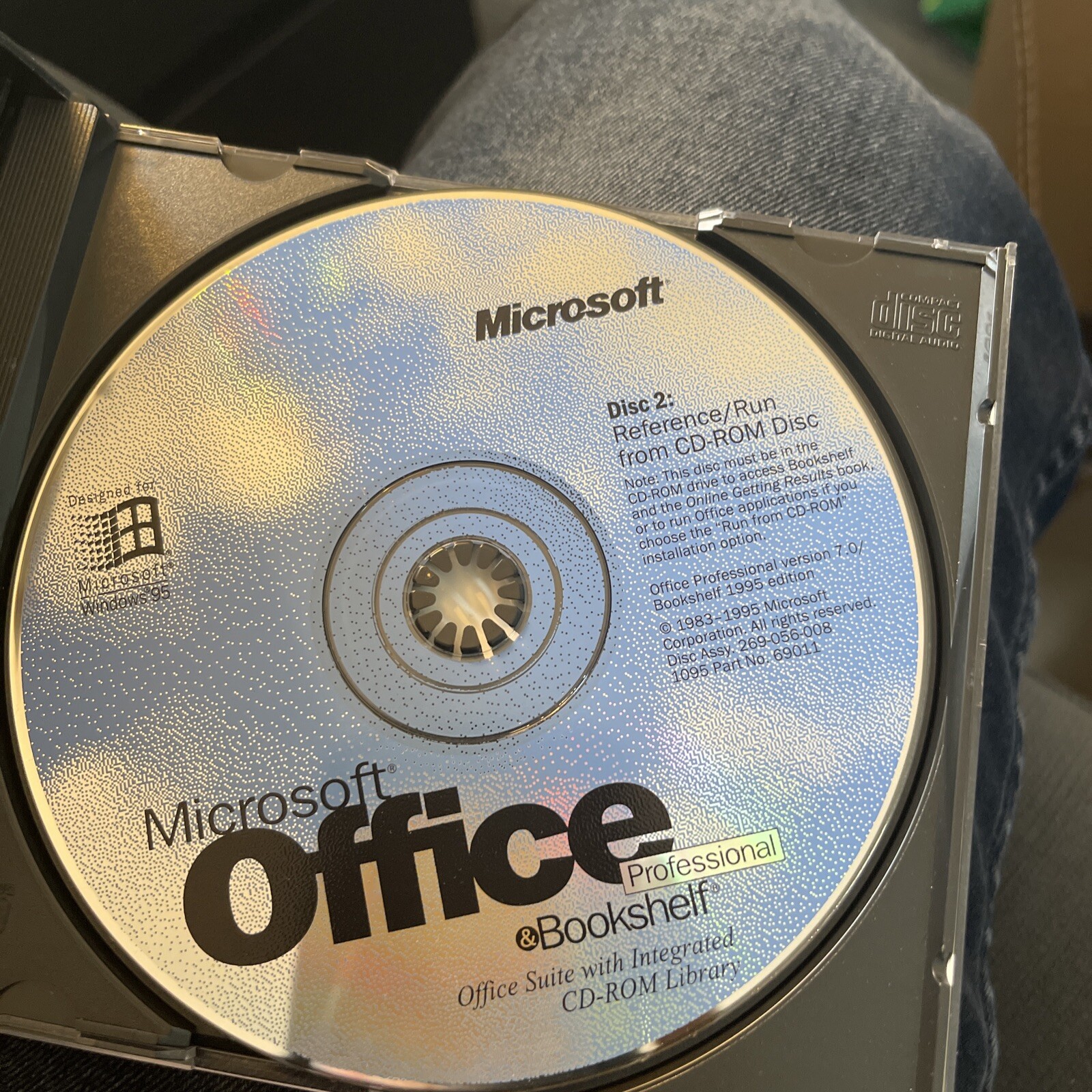 Microsoft Office Professional & Bookshelf – for Windows 95 – CDs – Tested