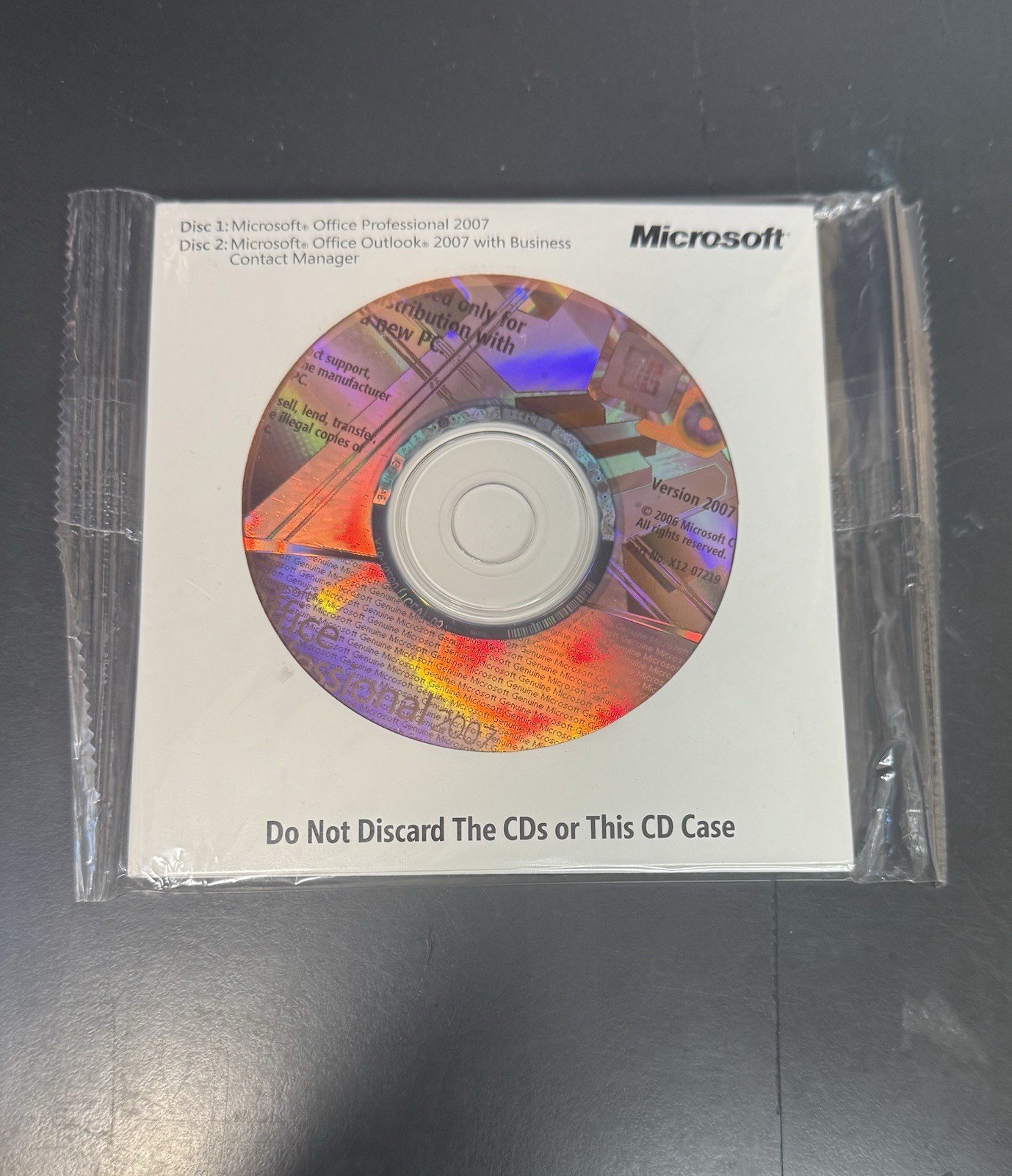 Sealed Microsoft Office 2007 Professional Full English Version MS Pro Brand New